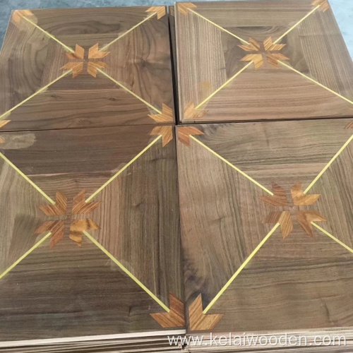 black walnut engineered parquet design wooden flooring